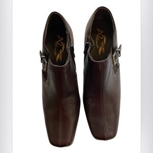 Aerosoles A2 Heelrest Harmonize Women Brown Ankle Bootie Shoe Size 8 M